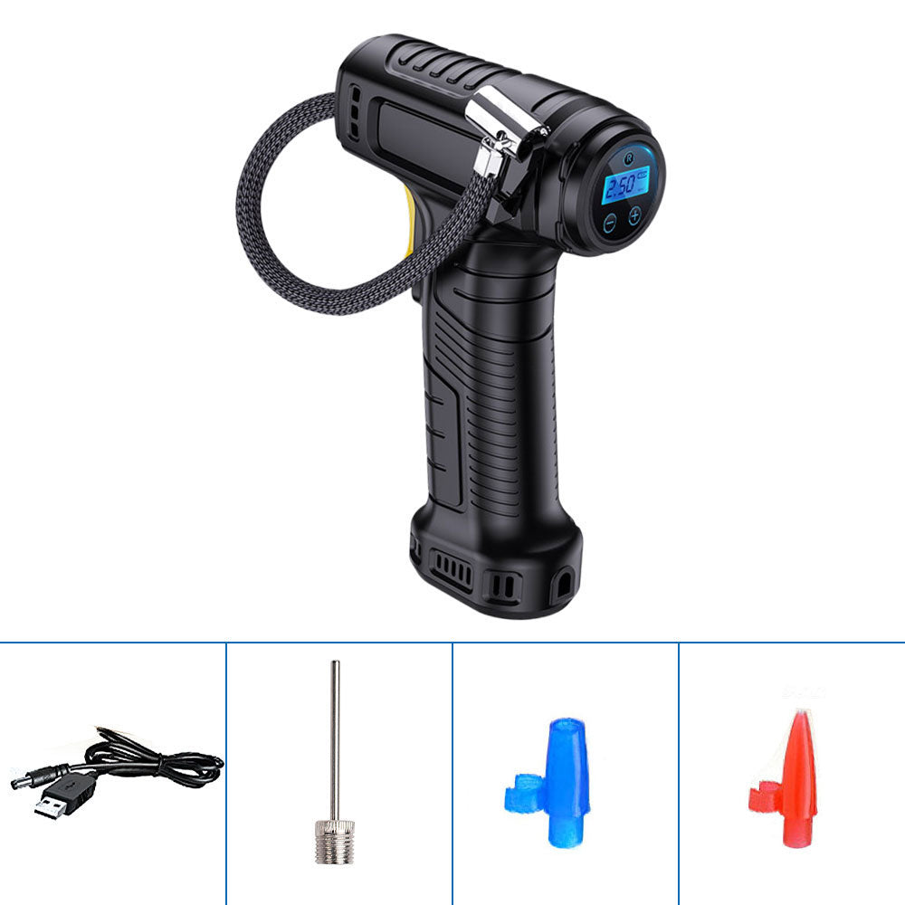 Compresor Aer Portabil 150 PSI - Display Digital LED și Auto-Stop, Umflare Anvelope Auto/Moto/Biciclete