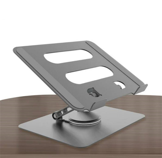 Suport laptop din aluminiu, reglabil 360°, compatibil 10"–17.3", aerisire și stabilitate, suport notebook premium