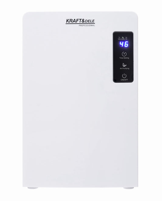 Dezumidificator Silențios 2.2L (Peltier) pentru Apartament, Compact, Putere Mare 700ml/zi și Oprire Automată