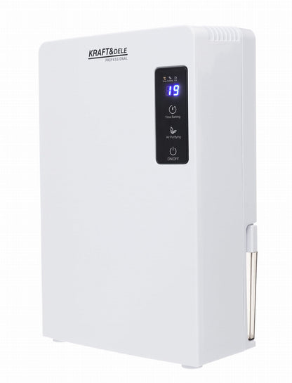 Dezumidificator Silențios 2.2L (Peltier) pentru Apartament, Compact, Putere Mare 700ml/zi și Oprire Automată