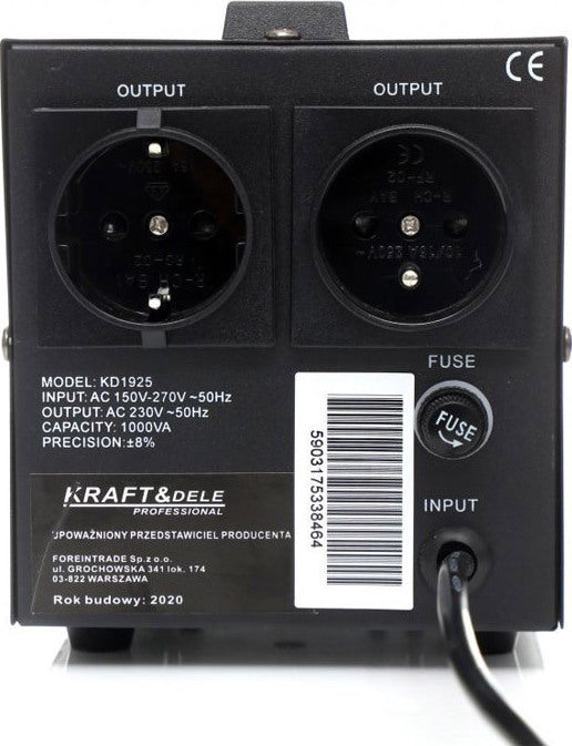 Stabilizator de Tensiune 1000VA ,tensiune 230V toleranta 8%