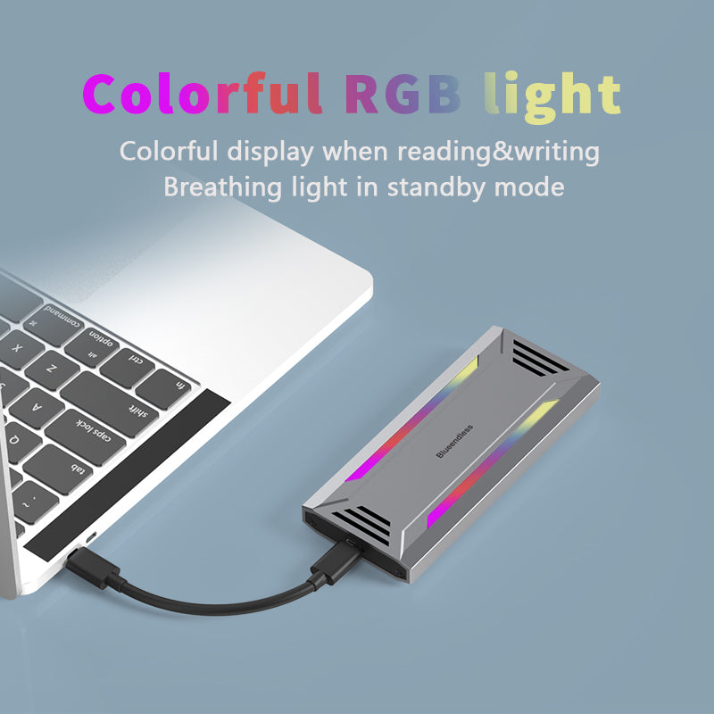Cititor SSD M.2 NVMe & SATA, USB 3.2 Type-C 10Gbps, Aluminiu, Compatibil Windows/Mac/Linux/Android, Suport SSD 2230/2242/2260/2280