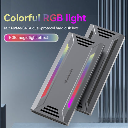 Cititor SSD M.2 NVMe & SATA, USB 3.2 Type-C 10Gbps, Aluminiu, Compatibil Windows/Mac/Linux/Android, Suport SSD 2230/2242/2260/2280