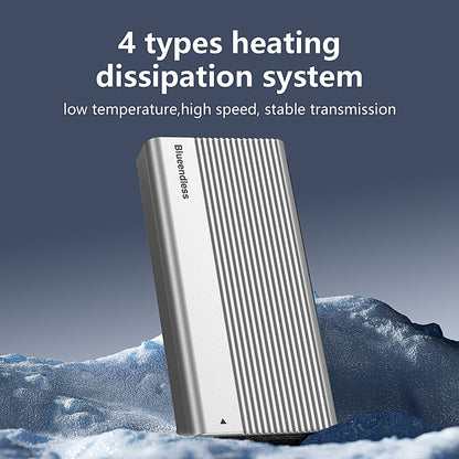 Cititor SSD M.2 NVMe Blueendless, 40Gbps, Răcire Activă cu Ventilator, Compatibil Thunderbolt 4/3, Suport până la 4TB, Aluminiu, USB 4.0