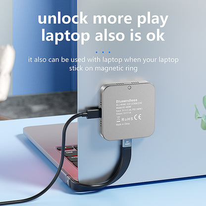 Cititor portabil SSD M.2 NVMe Blueendless – USB-C 10Gbps, PD 100W, răcire activă, compatibil iPhone/Samsung