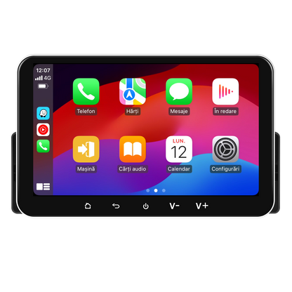 Player Auto universal 1DIN, 2+32GB, Android 15, CarPlay si Android Auto, Topway, USB, Bluetooth ecran 7 inch negru
