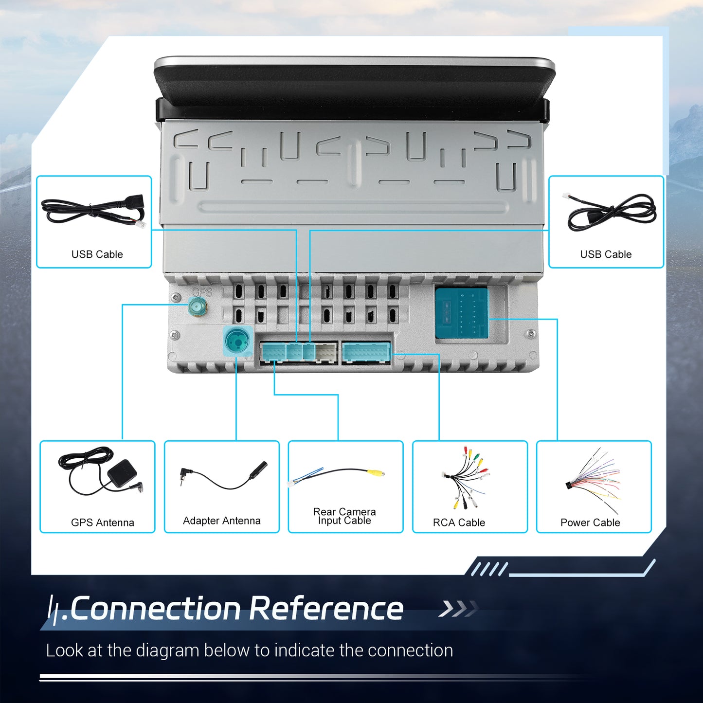 Player Auto universal 1DIN, 2+32GB, Android 15, CarPlay si Android Auto, Topway, USB, Bluetooth ecran 7 inch negru