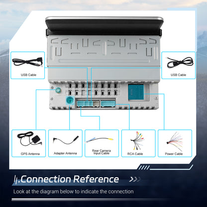 Player Auto universal 1DIN, 2+32GB, Android 15, CarPlay si Android Auto, Topway, USB, Bluetooth ecran 7 inch negru