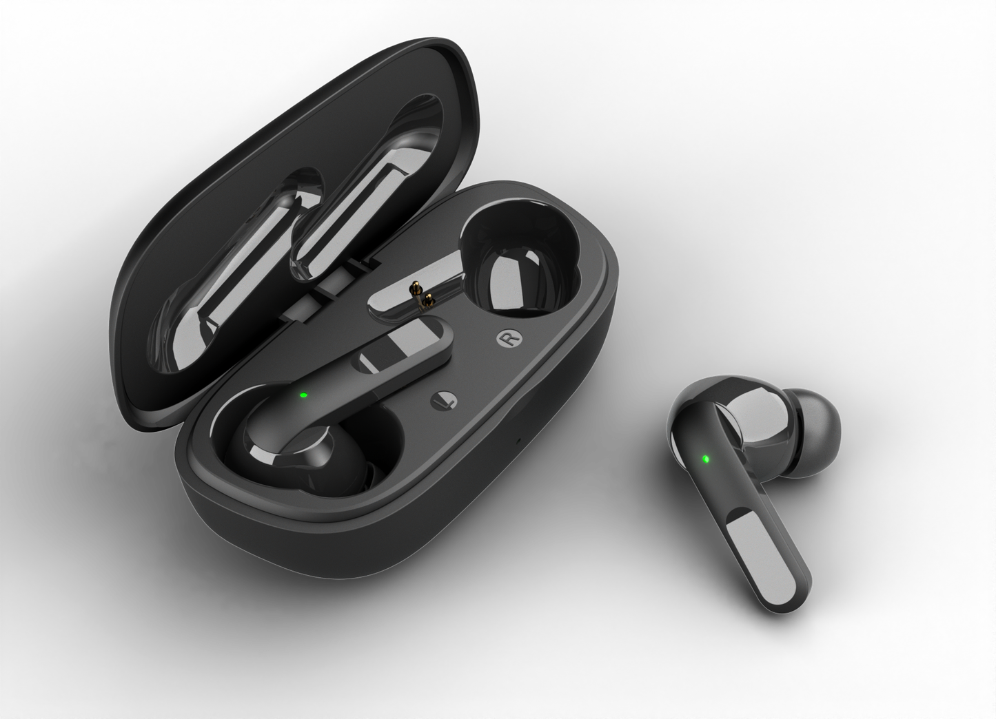 Căști Audio Bluetooth AKAI In-Ear cu ANC cu Sunet Premium și Anulare Activă a Zgomotului culoare negru