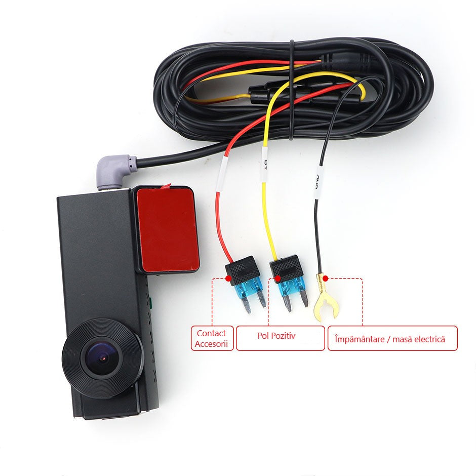 Cameră Auto Ultra HD 2K – DVR cu WiFi Rapid, G-Senzor și Vedere Nocturnă 170°