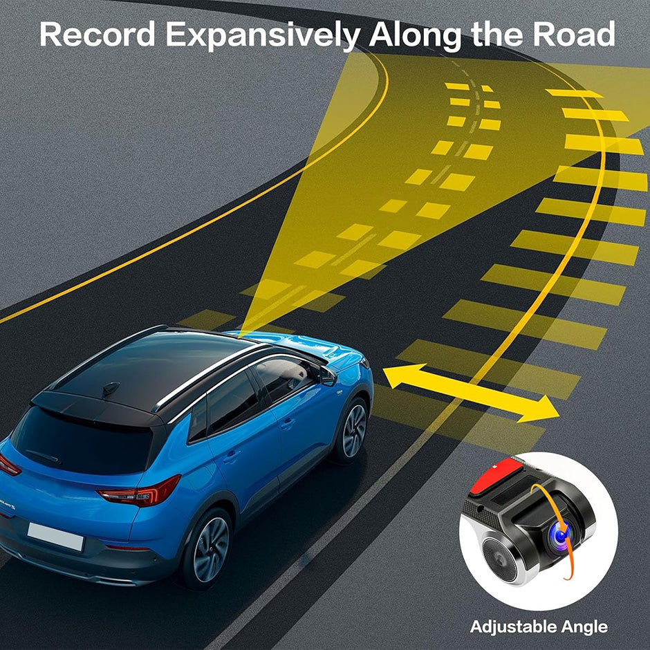 Cameră Auto DVR Minimalistă – 720P HD, Funcții Inteligente, Ideală pentru Android