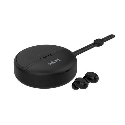 Căști Bluetooth AKAI cu Difuzor Incorporat – 2 în 1: Sunet Premium și BT 5.4