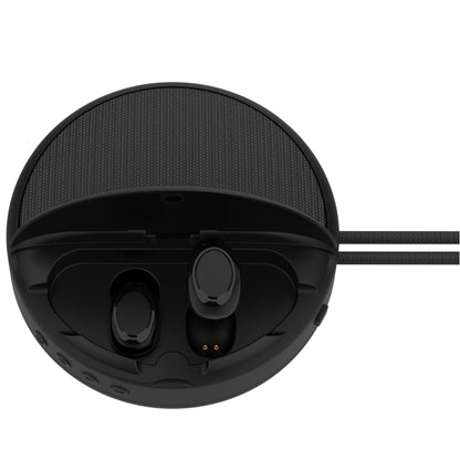 Căști Bluetooth AKAI cu Difuzor Incorporat – 2 în 1: Sunet Premium și BT 5.4