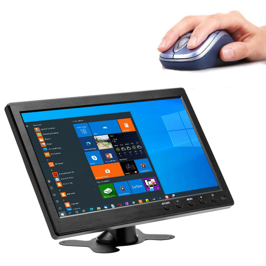 Monitor Display LCD HD ecran 10.1 Inch, conexiunie HDMI, VGA, RCA audio video, USB, difuzoare incorporate