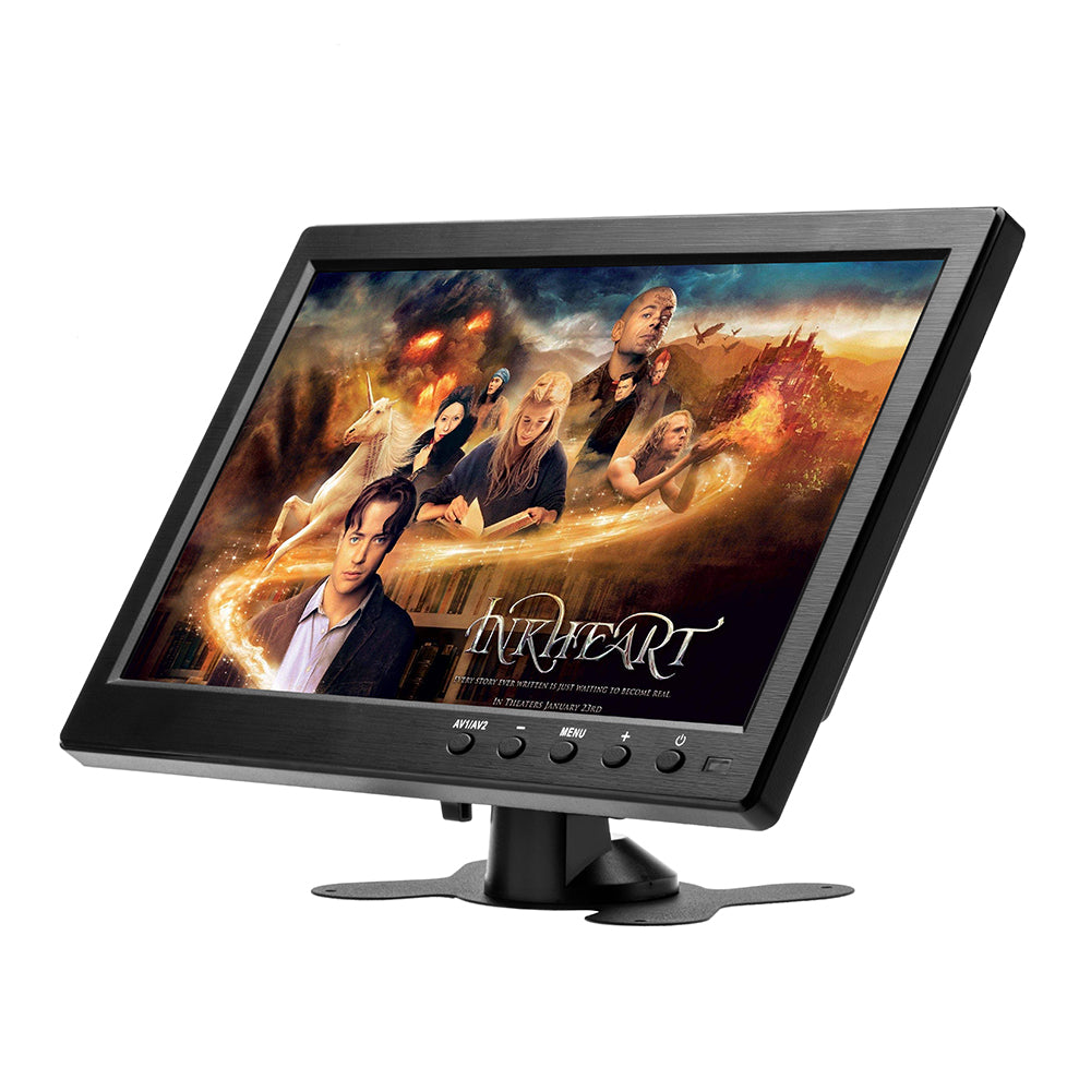 Monitor Display LCD HD ecran 10.1 Inch, conexiunie HDMI, VGA, RCA audio video, USB, difuzoare incorporate