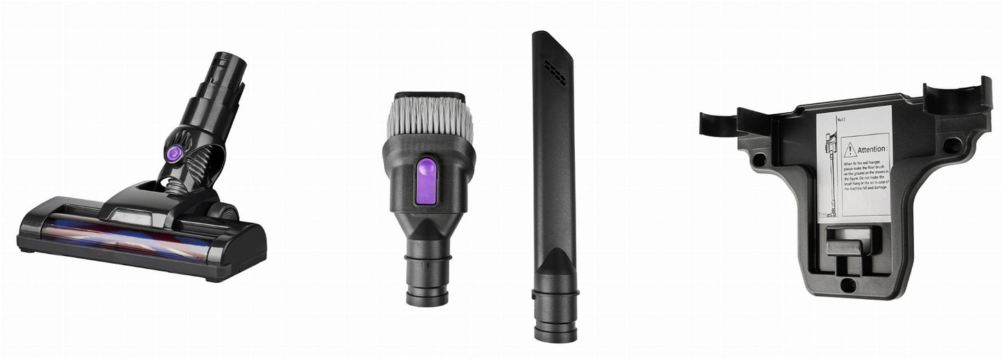 Aspirator Vertical Fără Fir 2-în-1, 22.2V Li-Ion, 0.8L, Putere Dublă, Perie Electrică cu LED