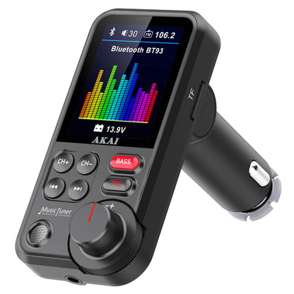 Modulator FM AKAI FMT-93BT pentru Mașină cu Bluetooth, Încărcare QC3.0 și Slot MicroSD