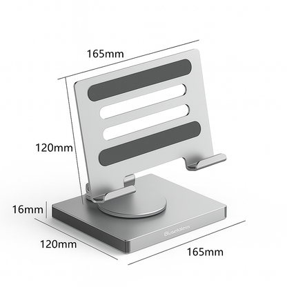 Suport Laptop/Tabletă cu Hub USB C 7-in 1, PD 100W HDMI 4K LAN Slot SDTF USB 3.0 Aluminiu grey