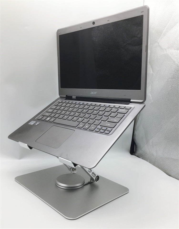Suport laptop din aluminiu, reglabil 360°, compatibil 10"–17.3", aerisire și stabilitate, suport notebook premium
