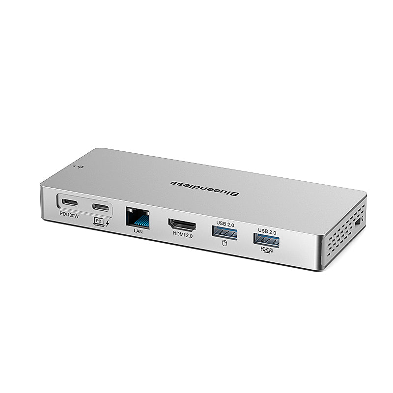 Doking Station, Hub USB C 10Gbps cu HDMI 4K60Hz PD 100W carcasă aluminiu Compatibil Windows Mac Linux Model HC1406